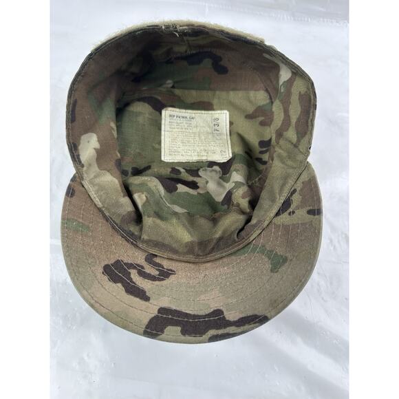 USGI Patrol Cap OCP Camo US Army Military CW3 Rank 7 3/8 - Picture 3 of 4